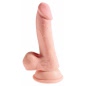 Dildo 3D Cu Testicule 20cm Natural